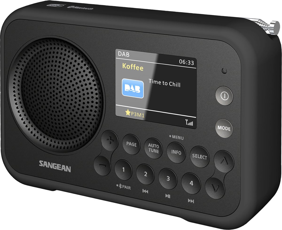 Sangean DPR-76BT - DAB+/FM - Mono - Sort