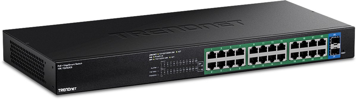TRENDnet TPE-TG262ES - Version v1.0R - switch - EdgeSmart - 26 ports - smart - rack-mountable - TAA Compliant