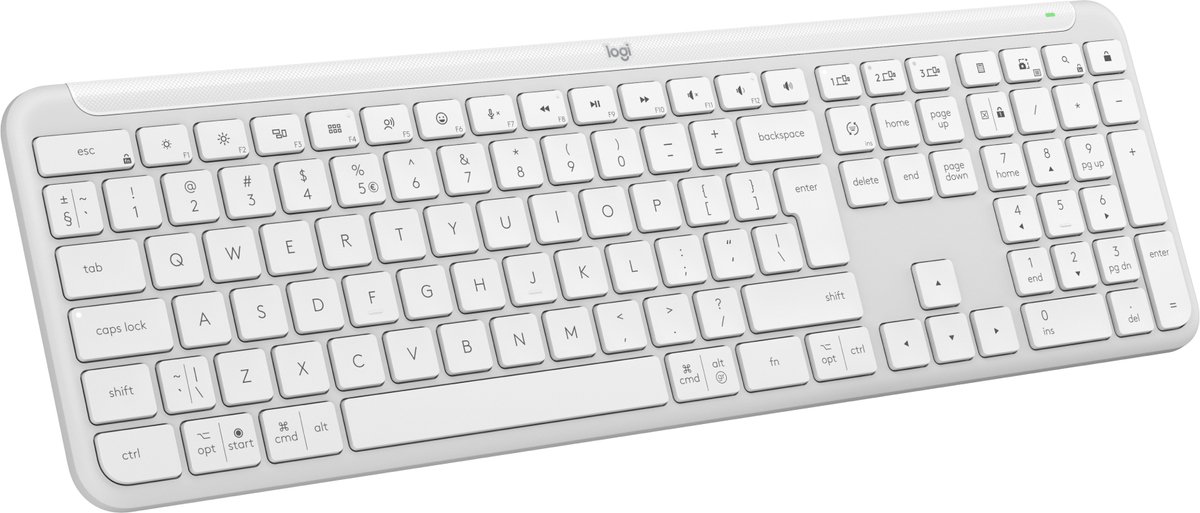 Logitech Signature Slim K950 - Tastatur - Universal - Hvid