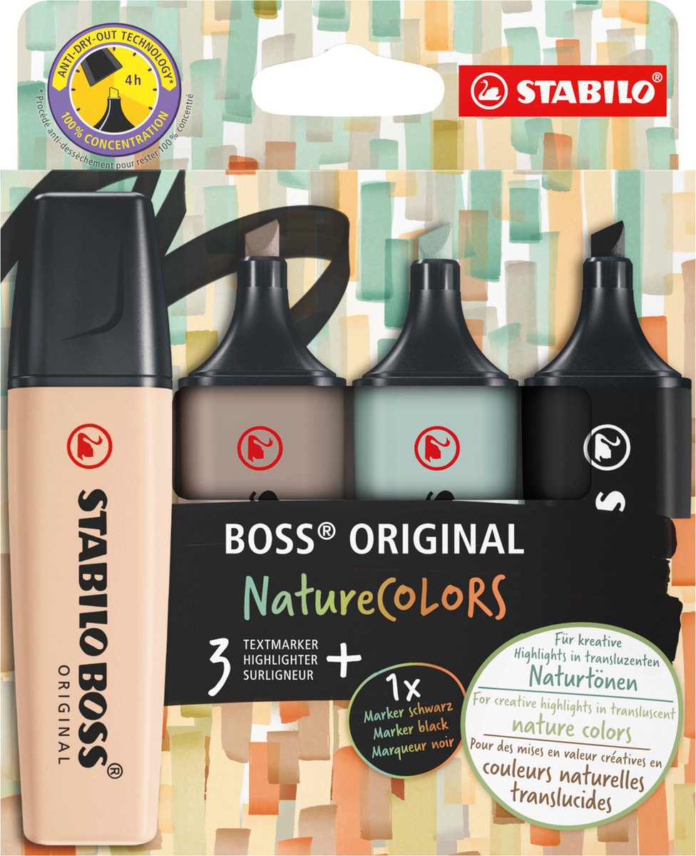 STABILO - BOSS ORIGINAL - Highlighter - Set of 4
