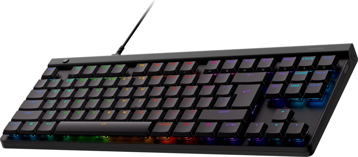 Logitech G515 TKL - Tactile - Gaming Tastatur - Uden Numpad - Amerikansk engelsk - Sort