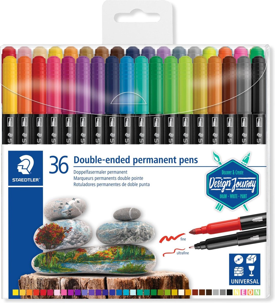 Staedtler STAEDTLER Duo Perm. 36 stk. ass