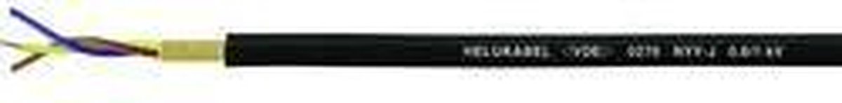 HELU 32059 Cavo posa fissa NYY-J 5 G 1.5 mm² Nero 50 m