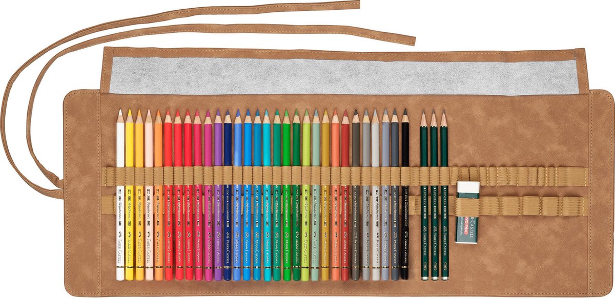 Faber-Castell - Polychromos Colour pencil 30 ct pen. roll (110030)