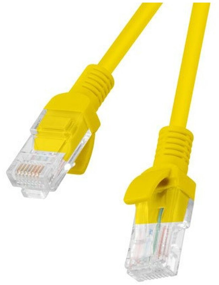 Lanberg patch cable - 25 cm - yellow RAL 1016 - Gul - 0.25m