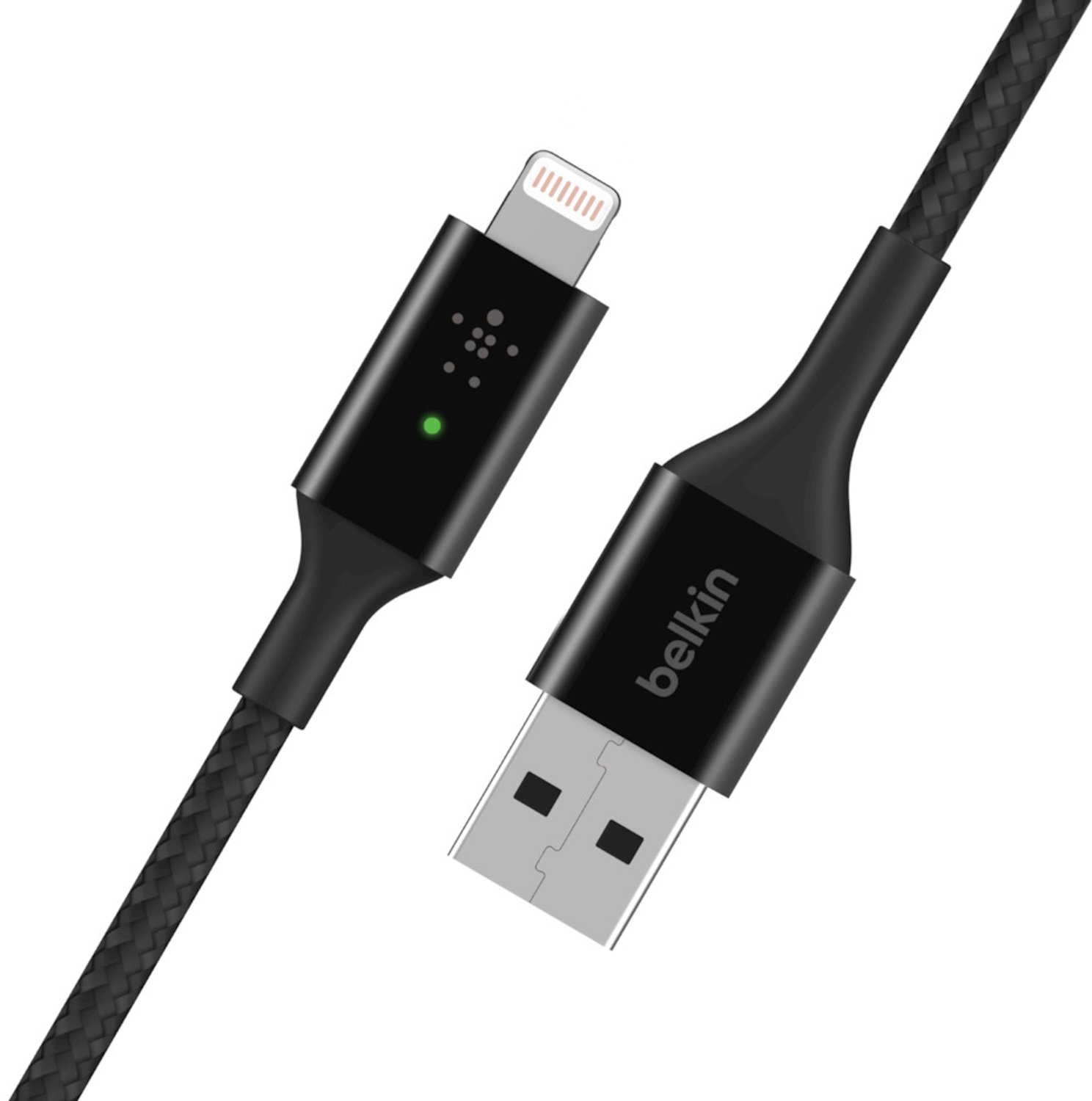 Belkin Smart LED USB-A to Lightning Cable Black