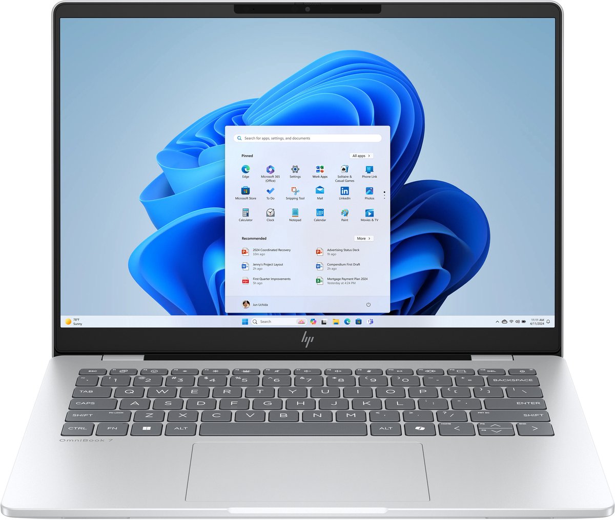 HP OmniBook 7 AI PC - 14inch | 2K OLED | 32GB RAM | 512GB SSD