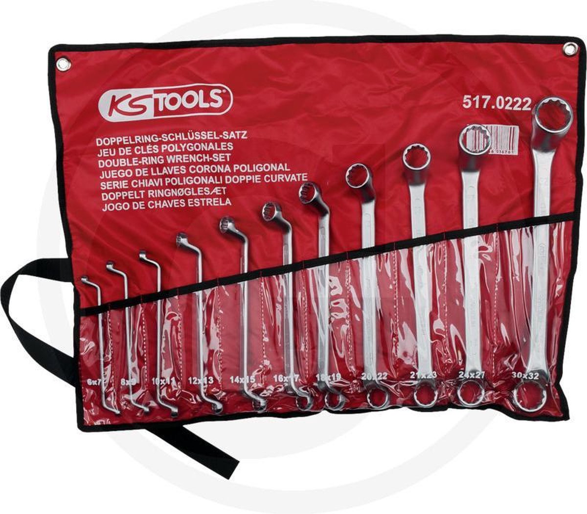 KS Tools 517.0222 5170222 Chiave poligonale 11 parti Misura (metrica) 6 - 32 mm