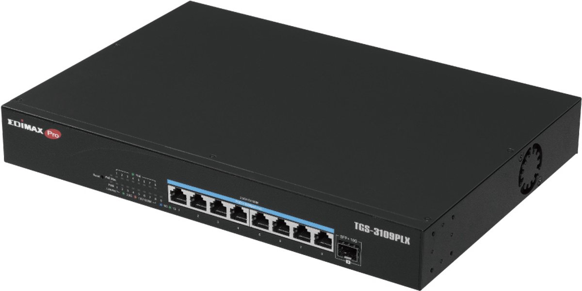 Edimax Pro TGS-3109PLX - switch - web - 8 ports - smart - rack-mountable