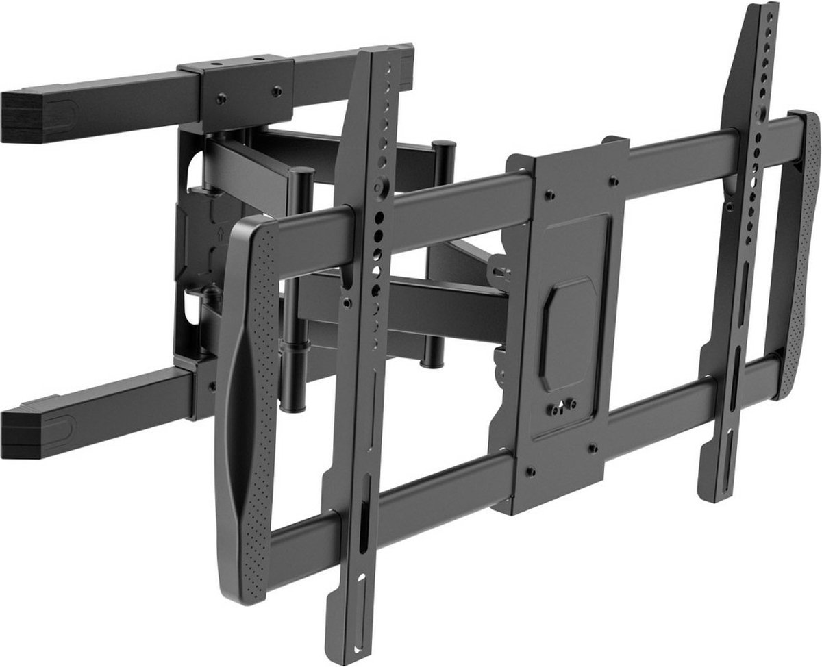 TECHLY mounting kit - full-motion dual arm - for curved / flat panel - black - Maks 60 kg - Maks størrelse 75"