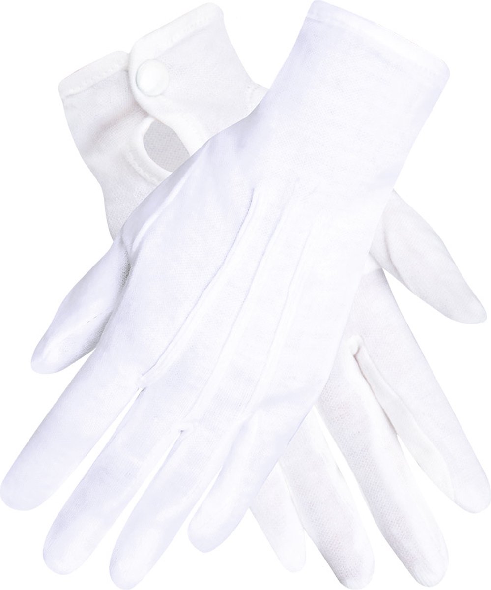 Boland - Gloves with Push Button White XL