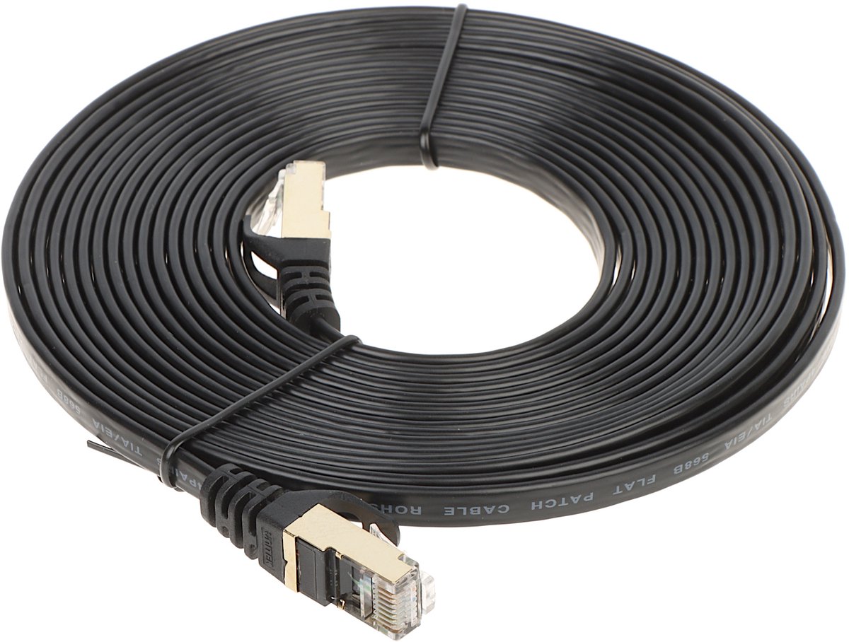 Unitek C1897BK Series patch cable - 5 m - black - Sort - 5m