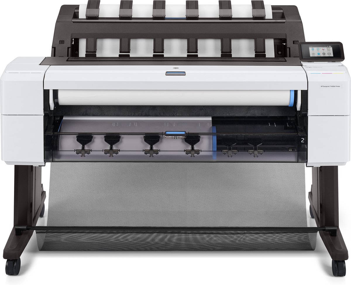 HP Storformatprinter - DesignJet T1600dr PostScript - 6 farver