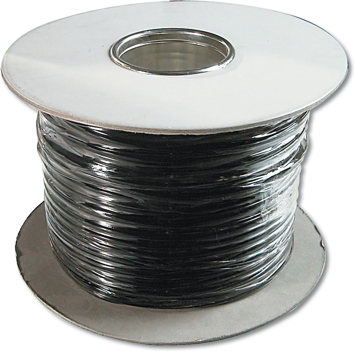 DIGITUS Flat Telephone Installation Cable - 100m - Sort - 100m