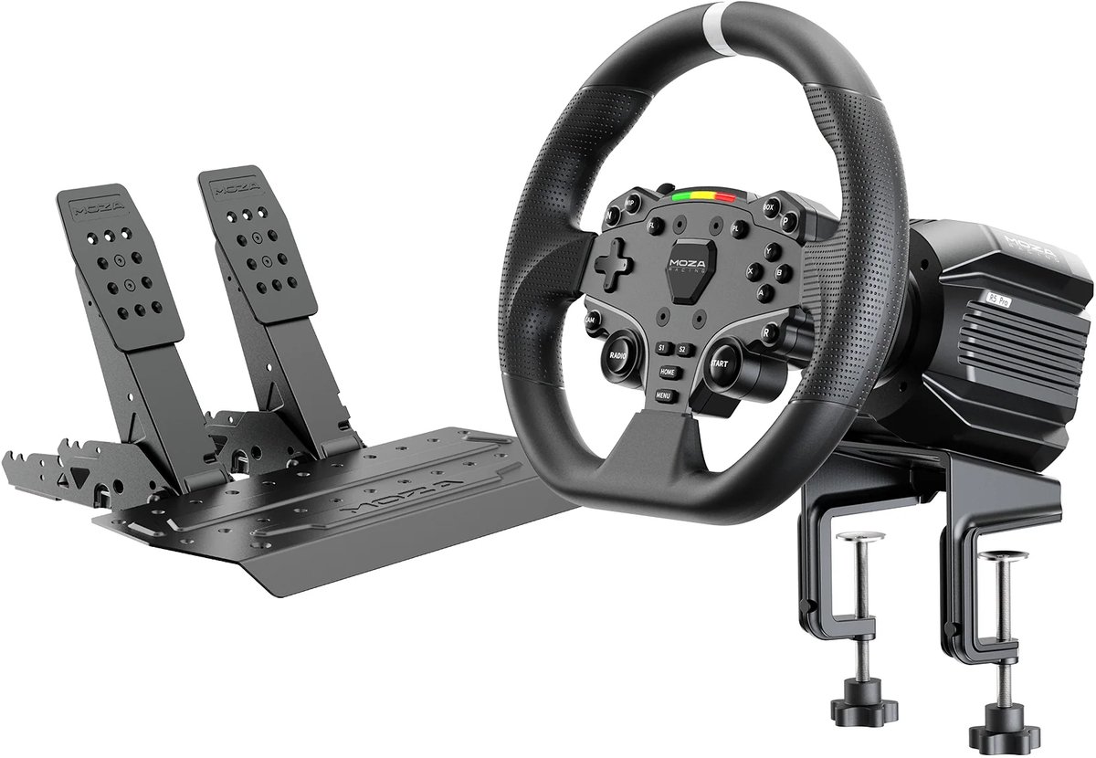 Moza Racing R5 Pro Racing Simulator Bundle