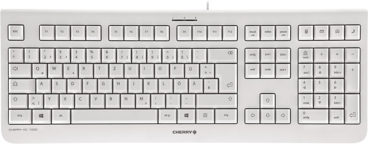 Cherry KC 1000 - Tastatur - Grå