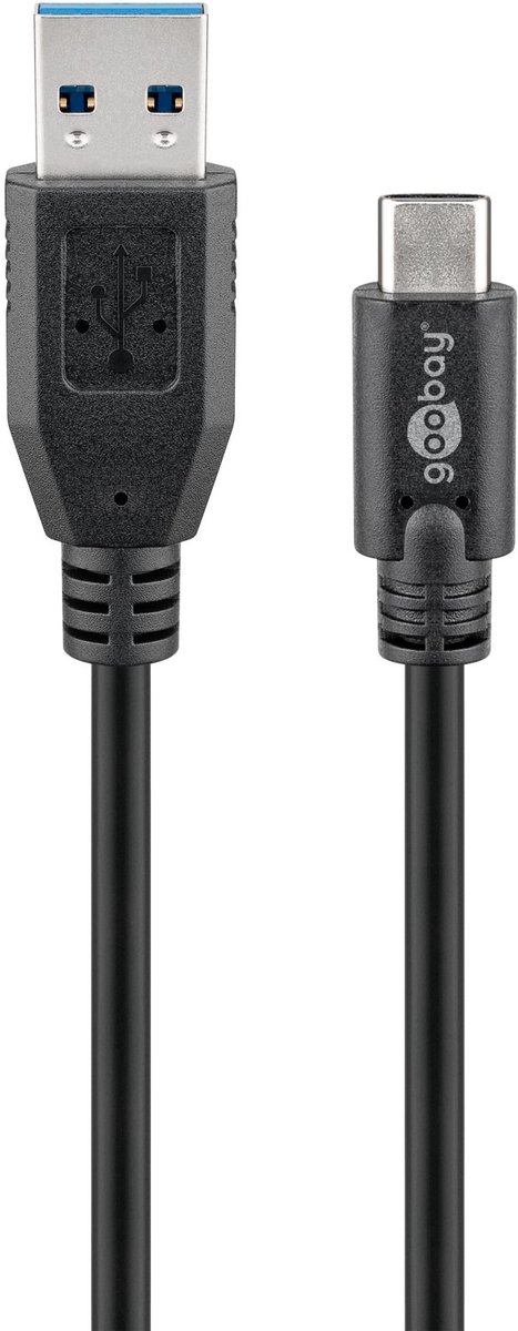 Pro USB-A <-> USB-C - 1m - USB 3.0 - Sort