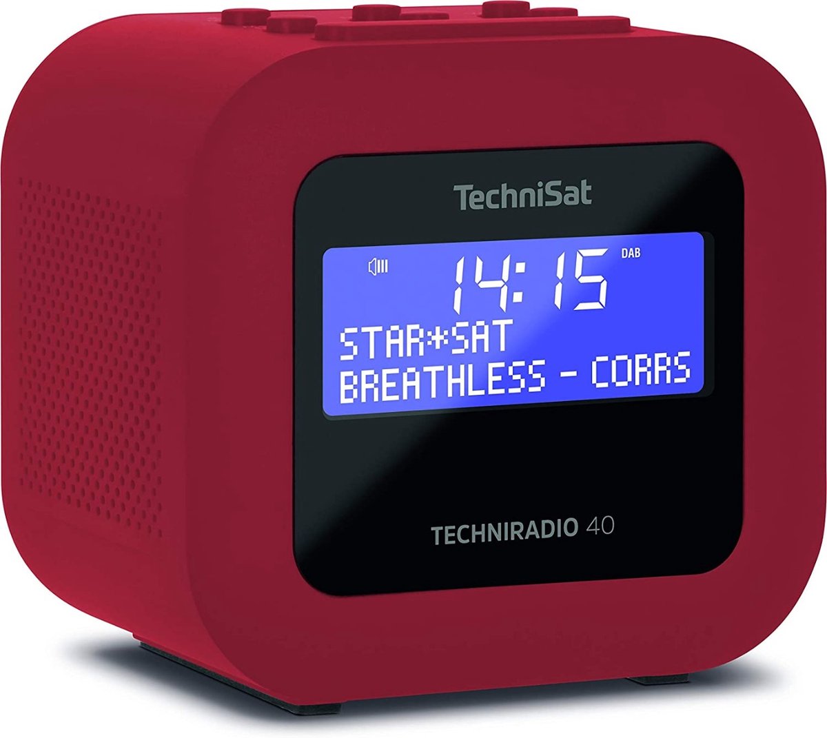 TechniSat TECHNIRADIO 40 Radiosveglia DAB+, FM Funzione di carica della batteria Rosso