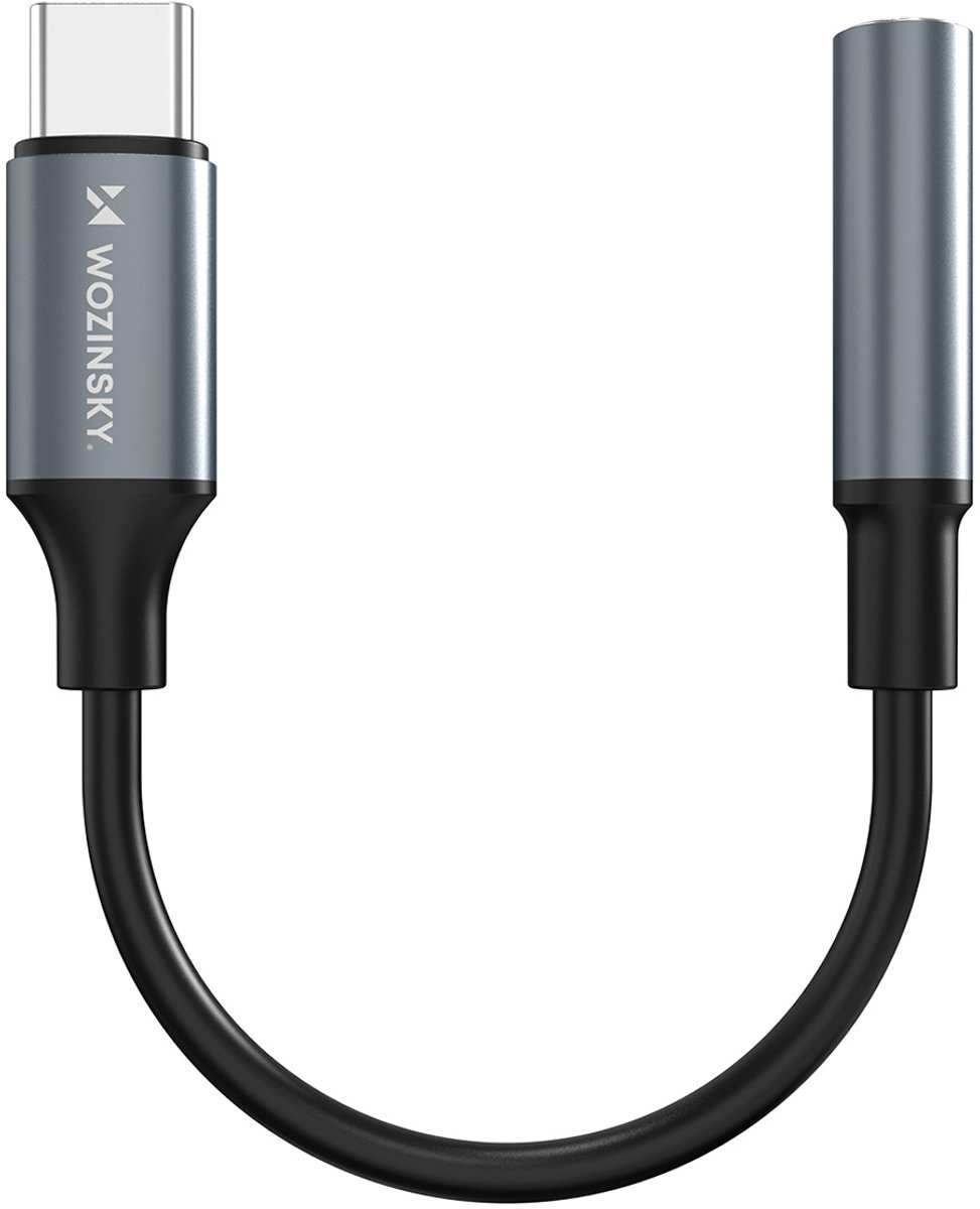 Wozinsky WACM-01 USB-C Adapter - Mini Jack 3.5mm - Black