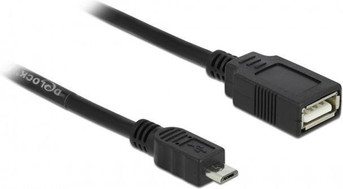 DeLOCK USB-Kabel Delock USB A -> micro B Bu/St 0.50m OTG