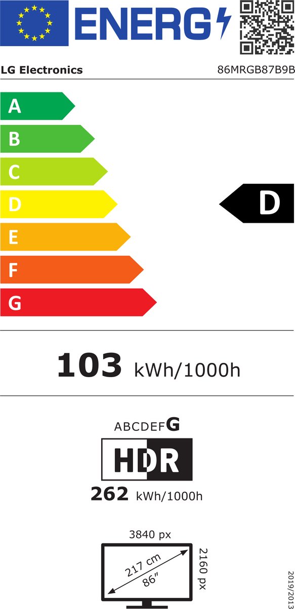LG 86" Fladskærms TV Mini LED 4K Dolby Vision 86MRGB87B9B