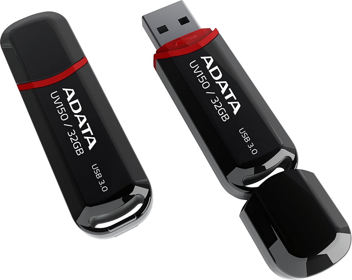 A-Data DashDrive UV128 - Sort - 32GB - USB Stick