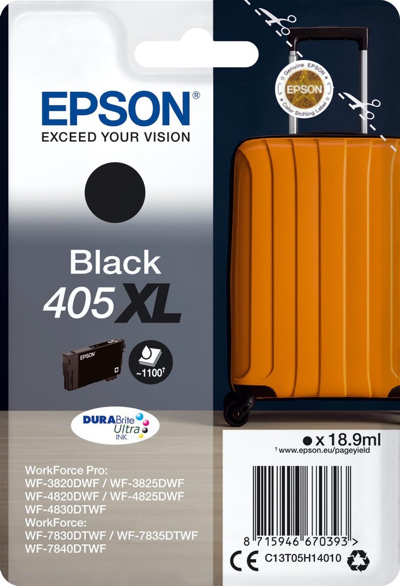 Epson 405XL - black - original - ink cartridge