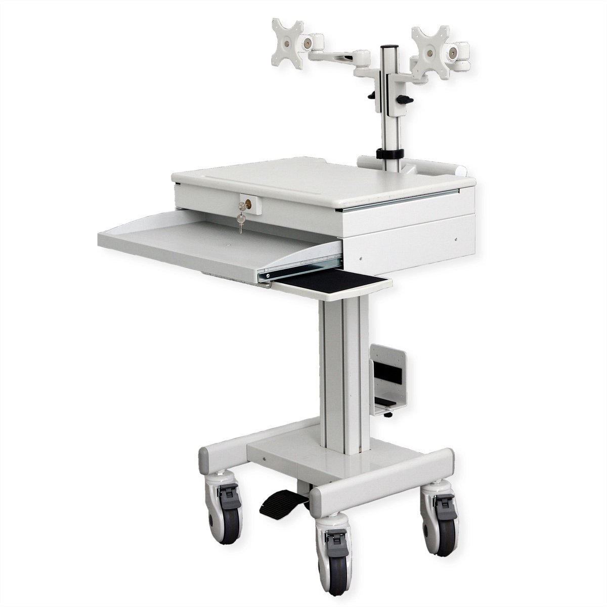 Roline cart - for 2 LCD displays / keyboard / mouse / PC / notebook - Maks - Maks størrelse