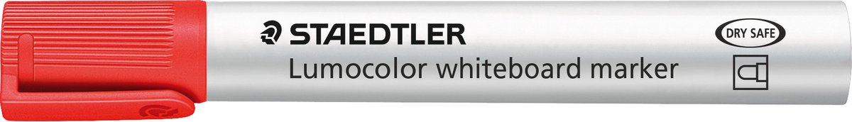 Staedtler LUMOCOLOR WB-MARKER, 10 STK, 2mm rød