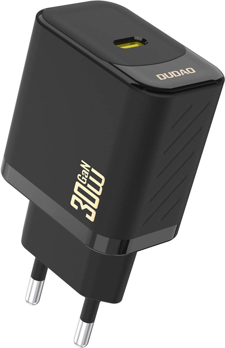 Dudao A27P 30W PD GaN USB-C Wall Charger - Black