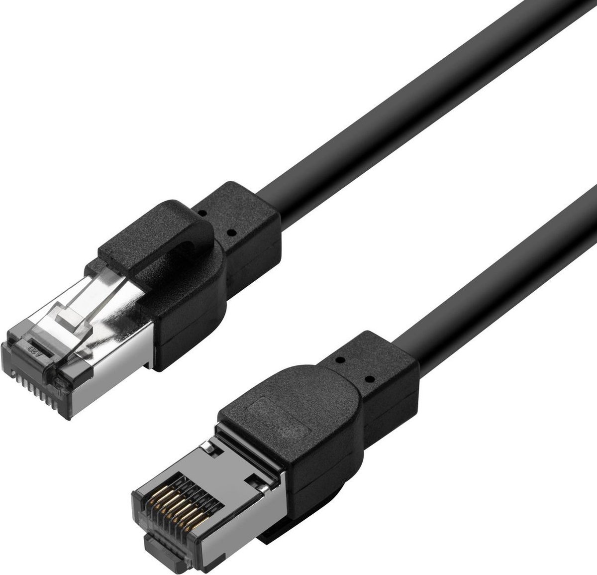 Lanview patch cable - 50 m - black - Sort - 50m