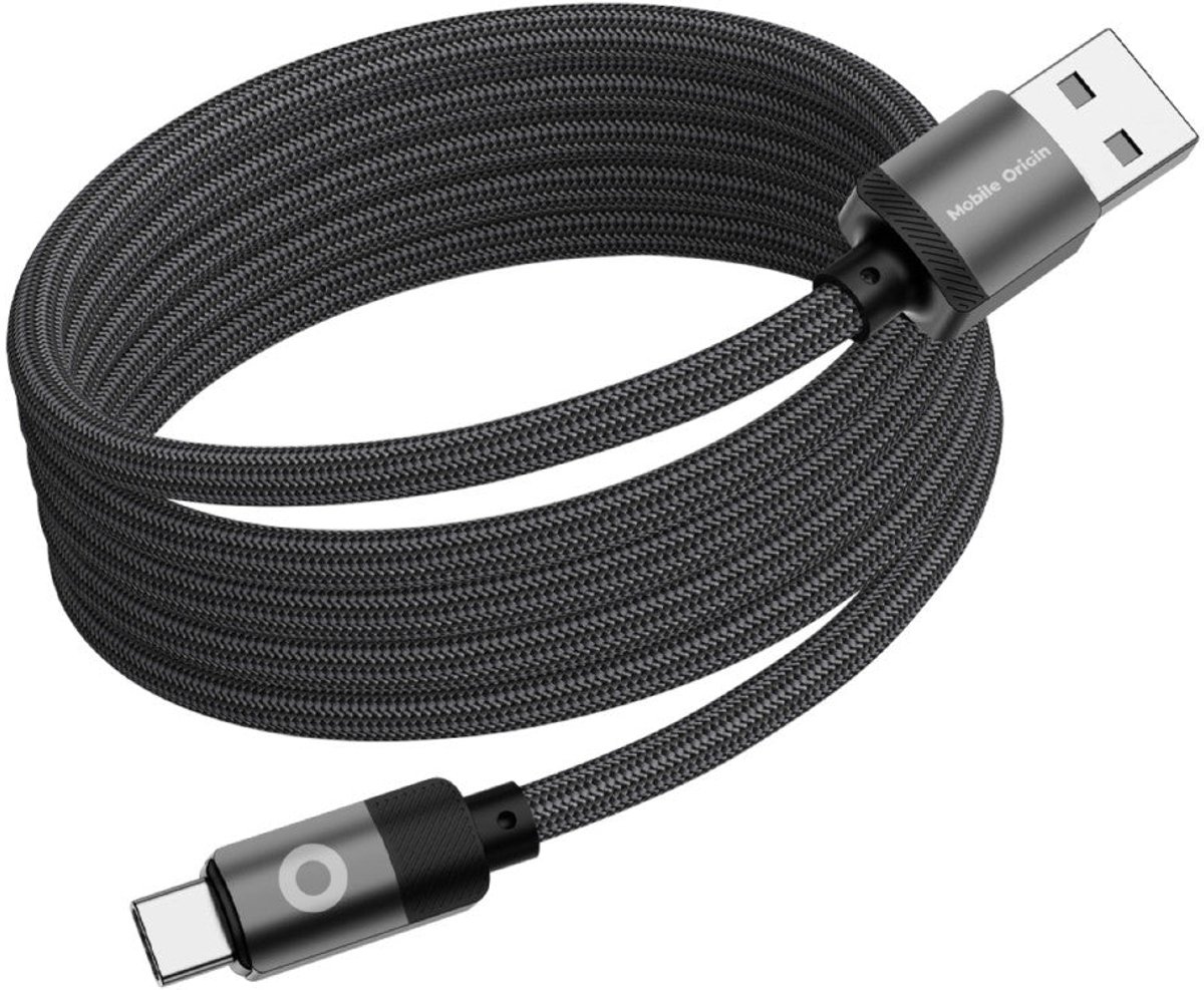 Mobile Origin Magnetic Patented Original Cable USB-A to USB-C 1m - black