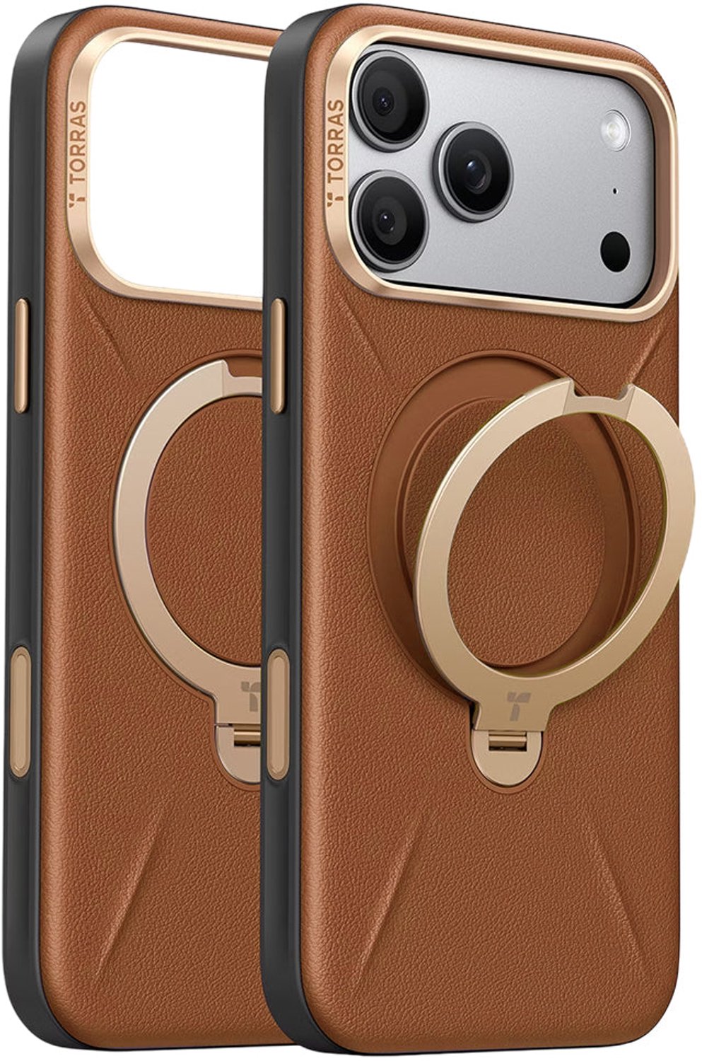 Torras Ostand Q3 VegSkin for iPhone 18 Pro - Brown