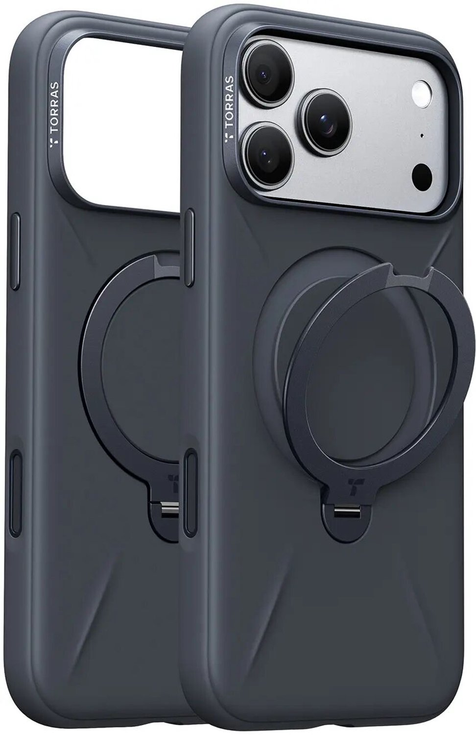 Torras Ostand Q3 Silicone for iPhone 18 Pro Max - Black