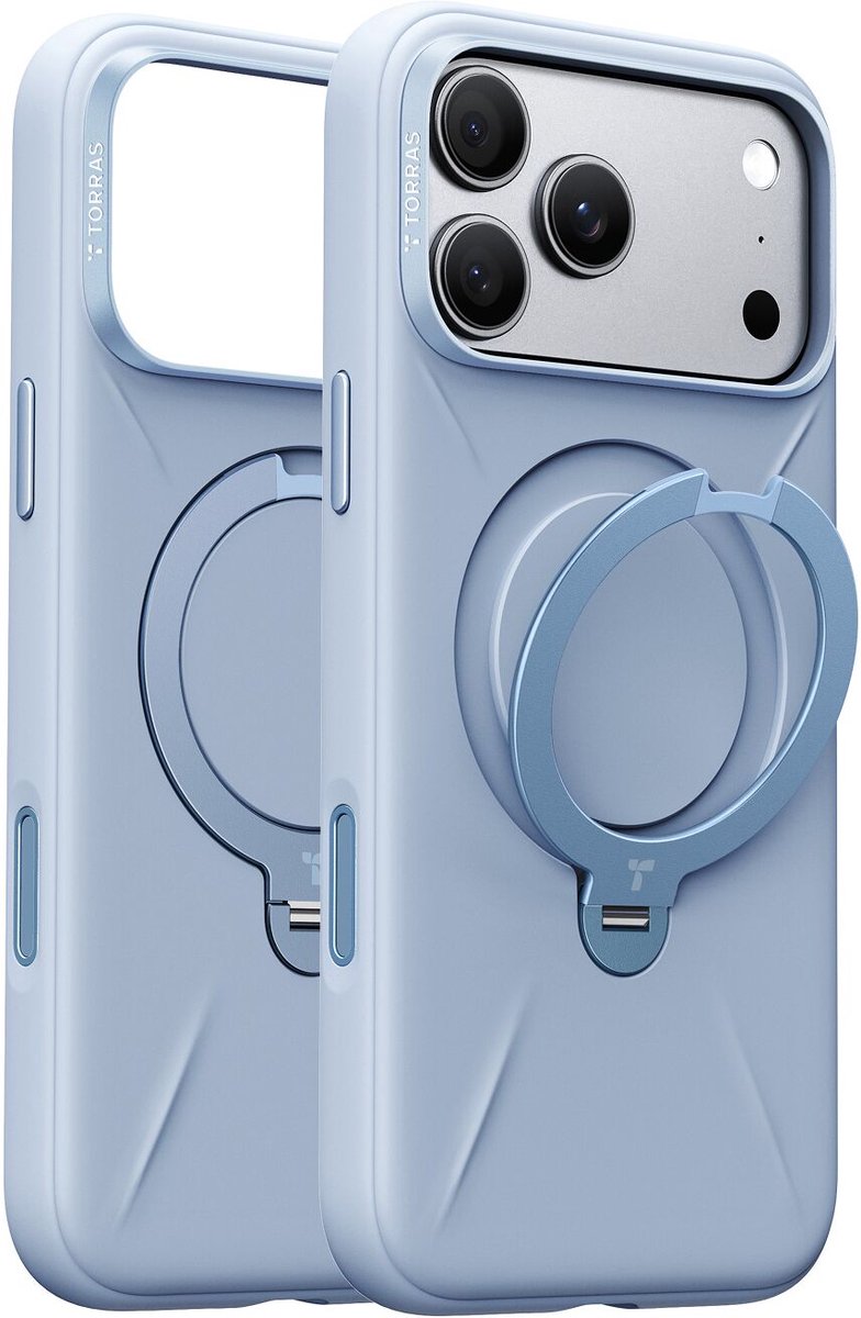 Torras Ostand Q3 Silicone for iPhone 18 Pro Max - Blue