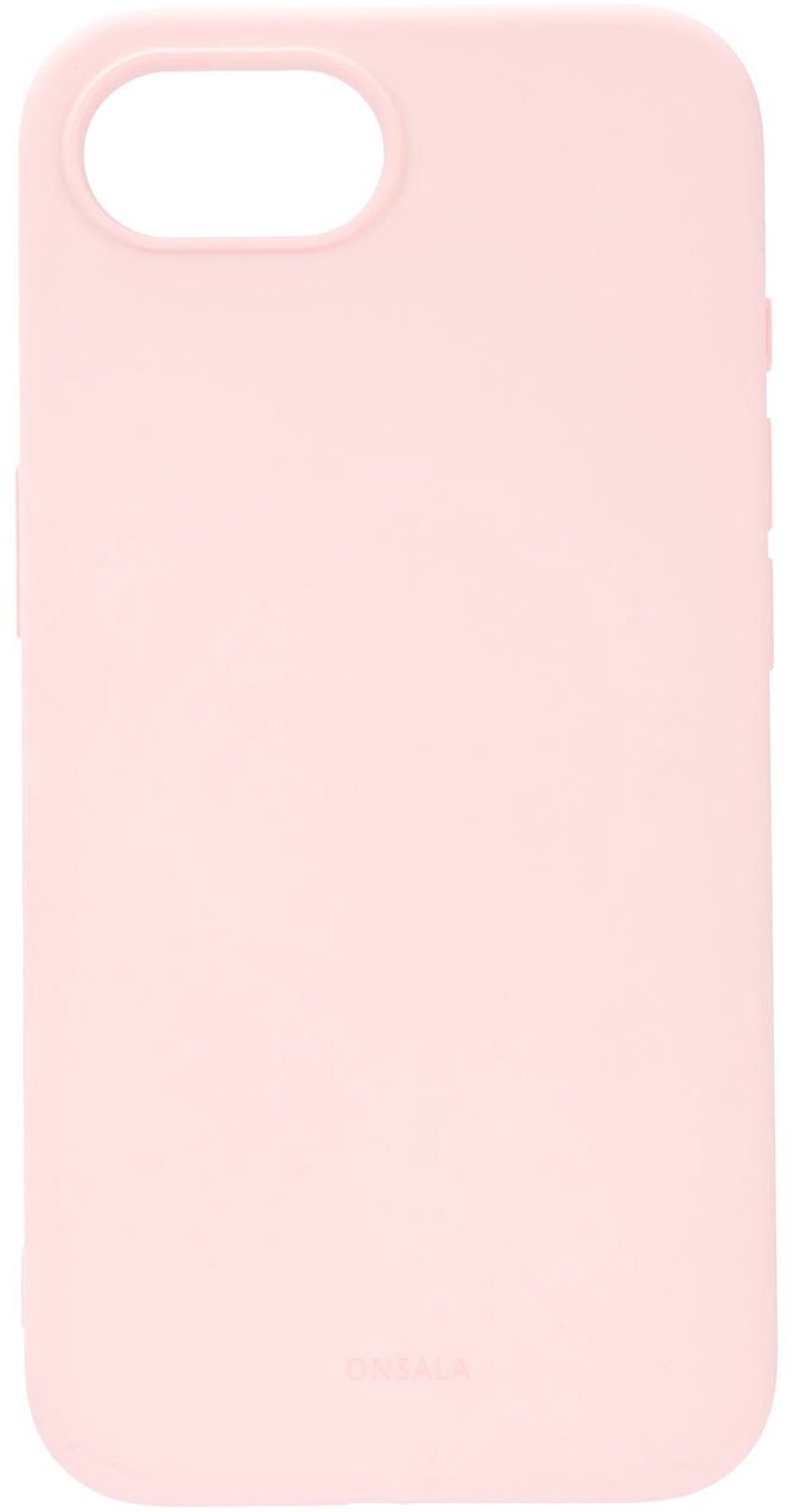 ONSALA Phone Case iPhone 16E Back Silicone Touch MagSerie Chalk Pink
