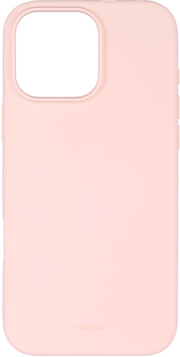 ONSALA Phone Case with Silicone Feel Chalk Pink - iPhone 16 Pro Max