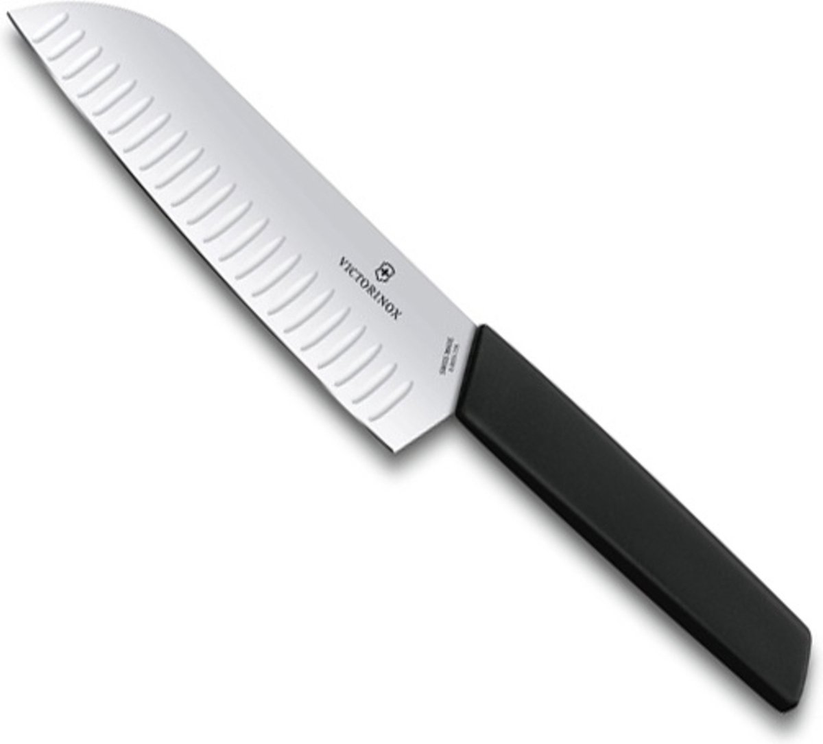 Victorinox Swiss Modern Santoku Knife - 17 cm - Black