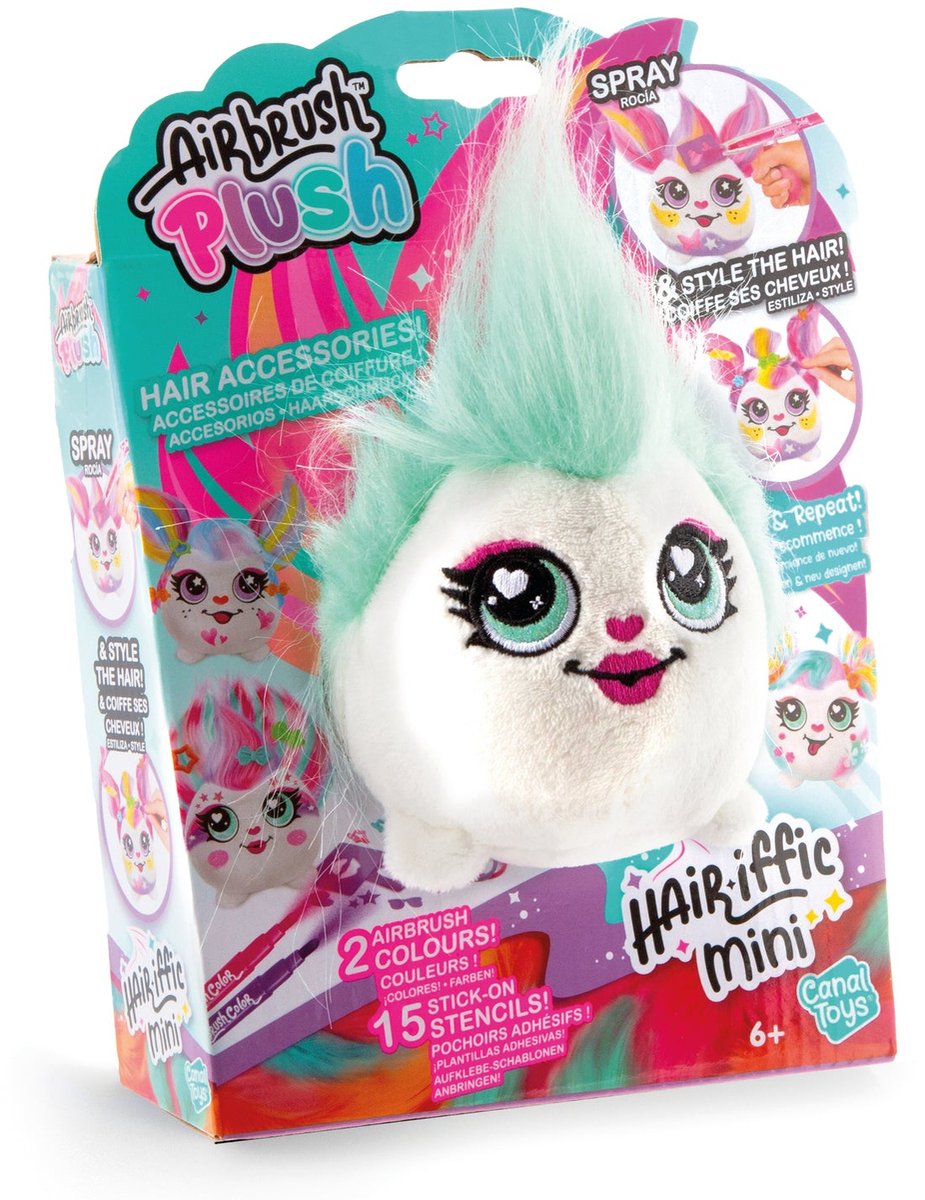 Airbrush Plush Hair'iffic 10cm Mini 1 Pack - assorted