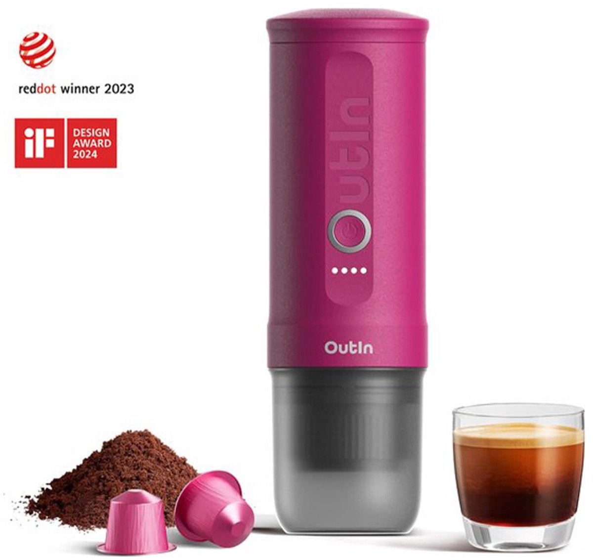 OUTIN Nano 7500mAh Portable Coffee Maker (Red)