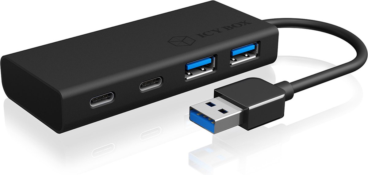 ICY BOX IB-HUB1426-U3 USB hub - 4 ports - Sort