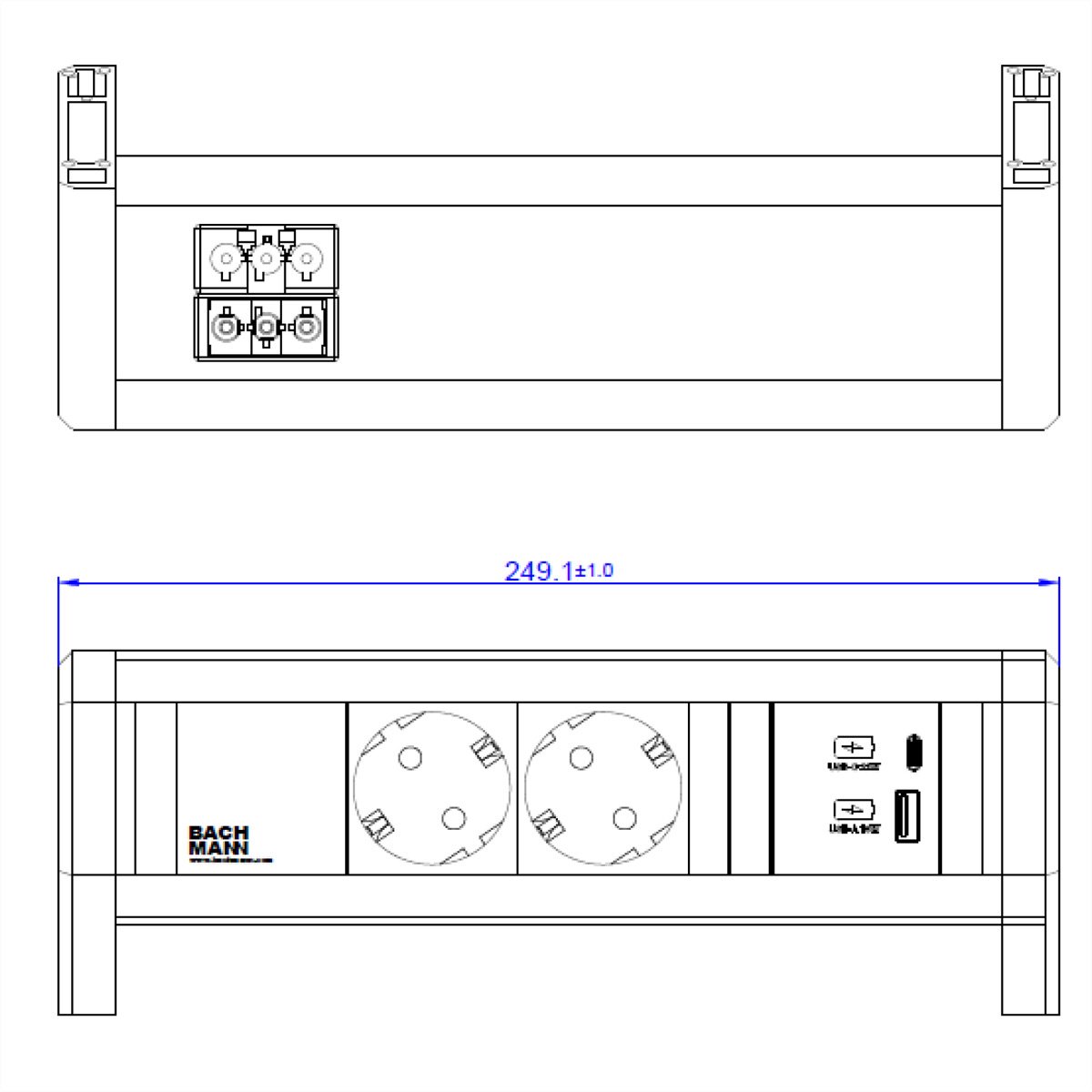 Bachmann DESK - power strip