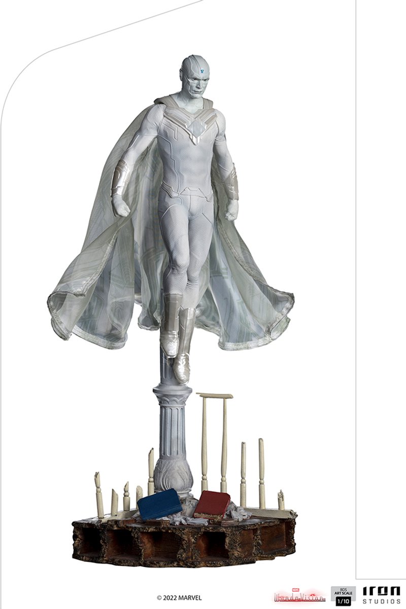 Iron Studios - Marvel Wandavision: BDS 1:10 Art Scale Statue - White Vision - Figur