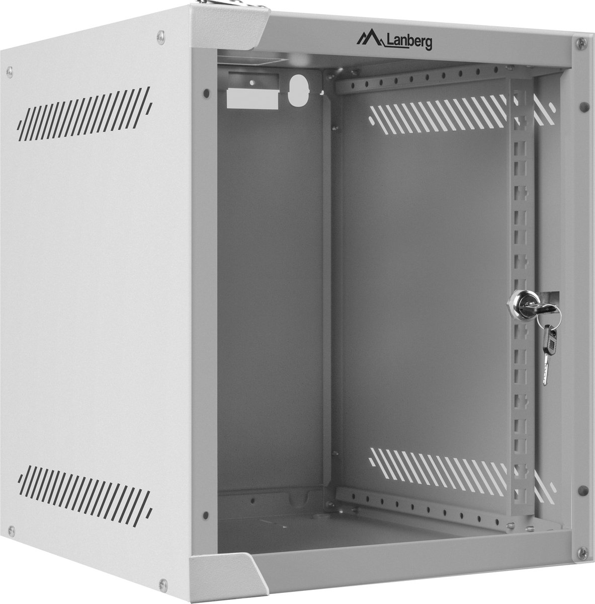 Lanberg WF10-2306-10S - 6U Wall-Mount Rack Cabinet (with Glass Door)