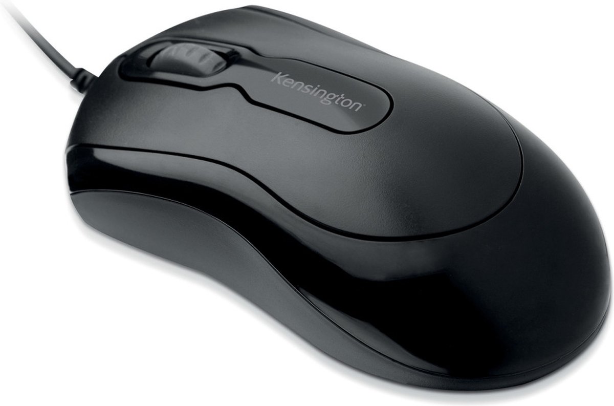 Kensington Mouse-in-a-Box™ EQ mus med ledning - Mus - Optisk - 3 knapper - Sort