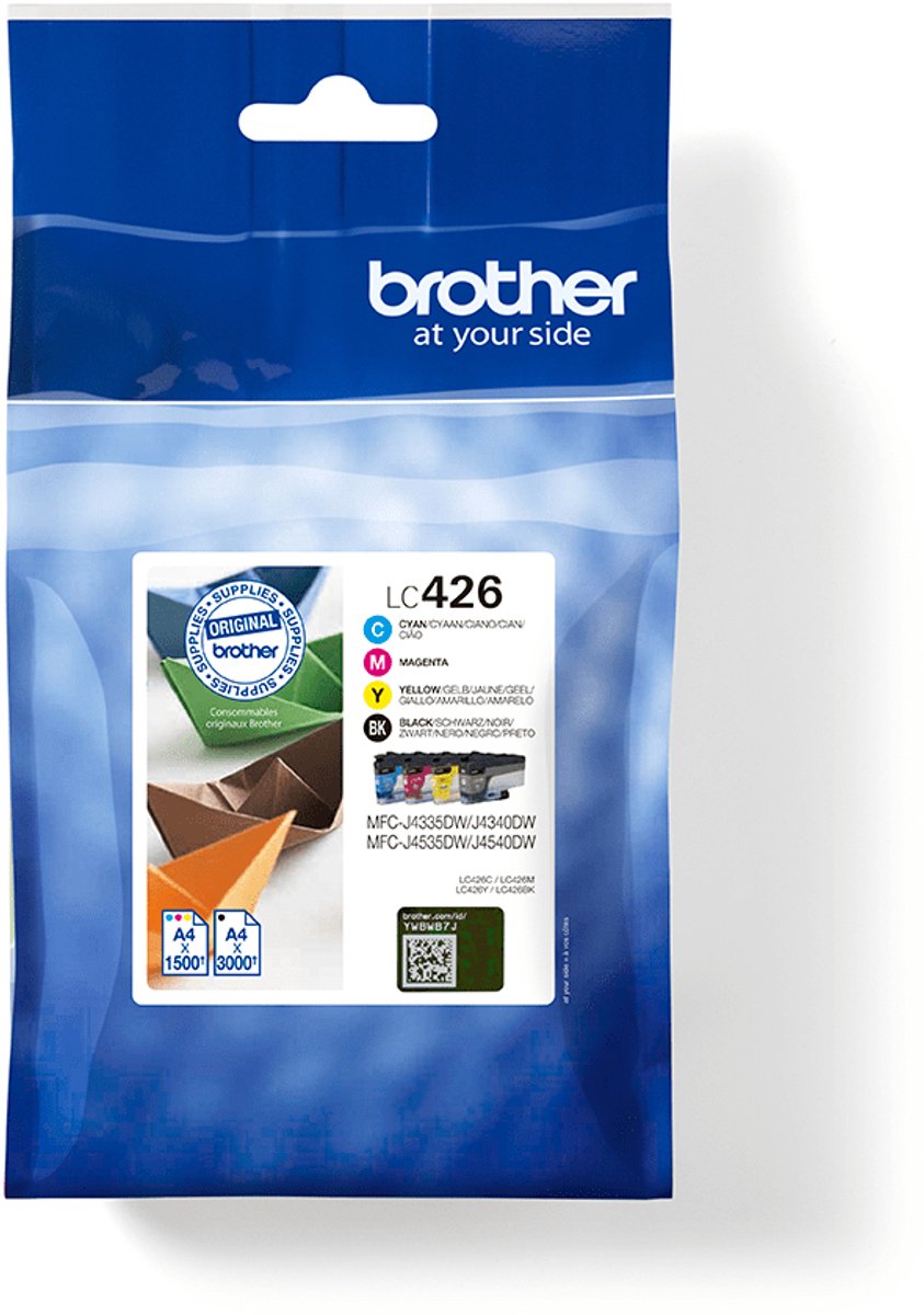 Brother 4-Pack (Black Yellow Cyan Magenta) original - ink cartridge