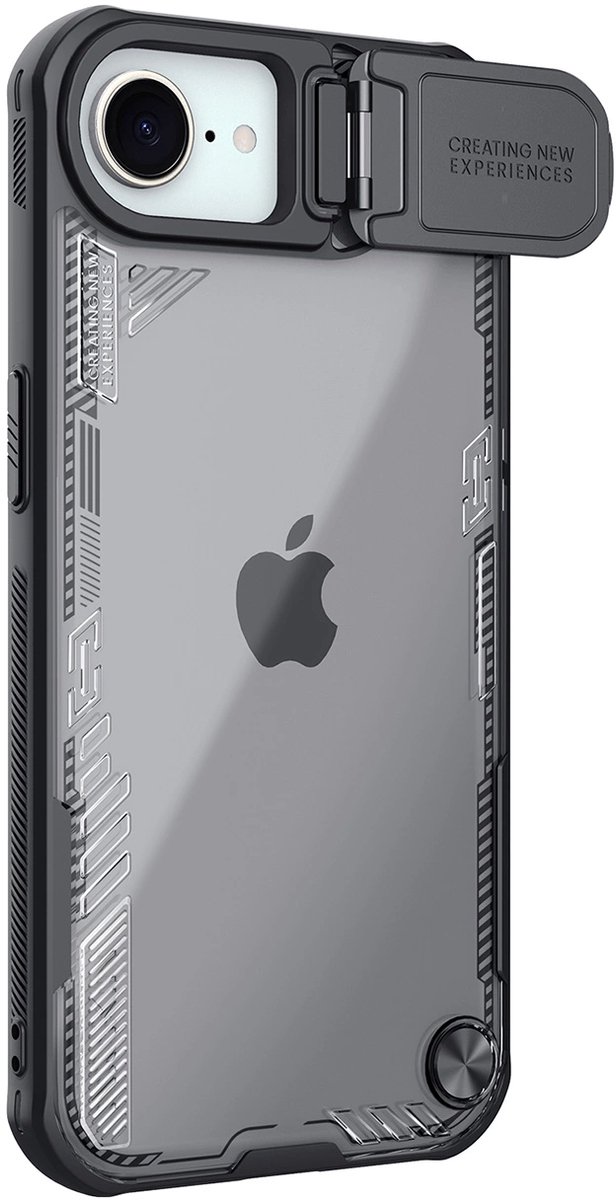 Nillkin Iceblade Prop Case with Lens Cover and Stand for iPhone 16e / 17e - Black