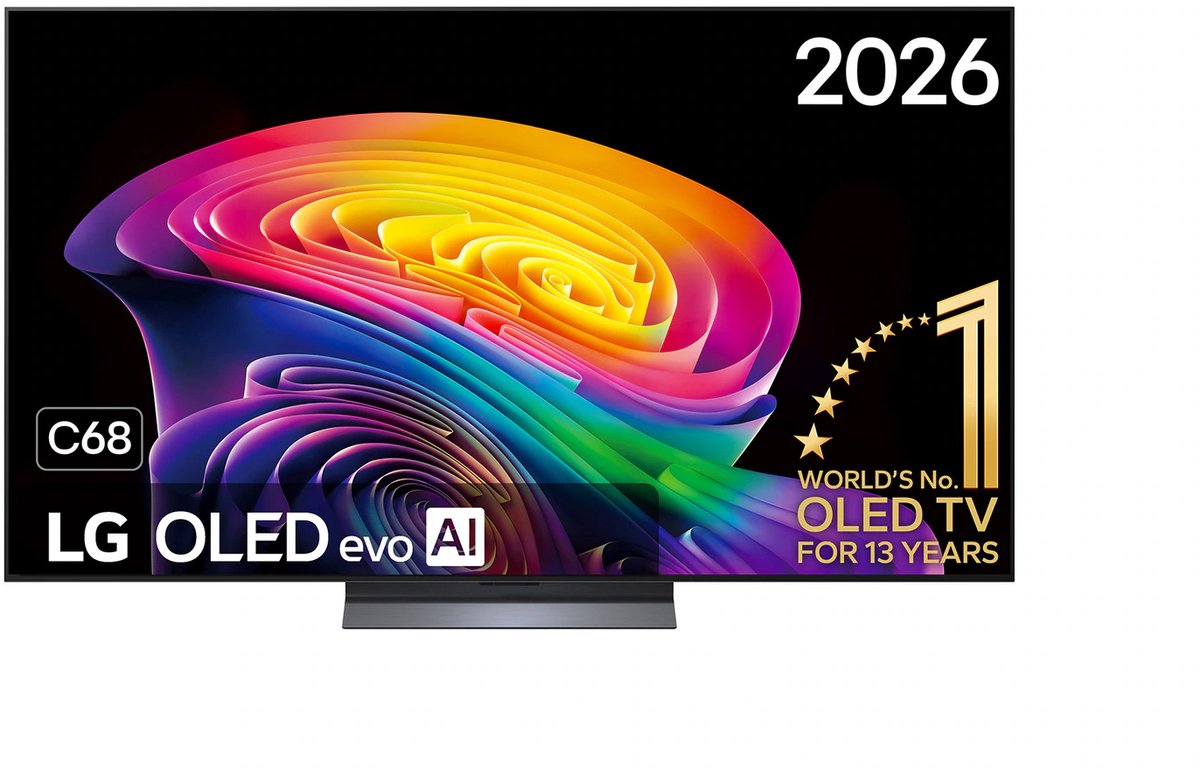 LG 55" Fladskærms TV OLED 4K Dolby Vision OLED55C68LA OLED evo Smart TV UHD 120 Hz