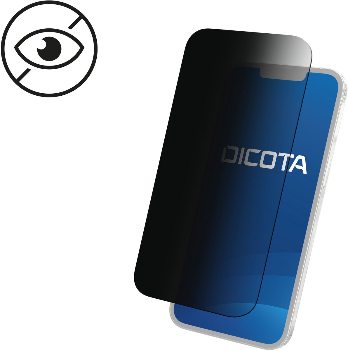 Dicota - screen privacy filter for mobile phone - self-adhesive