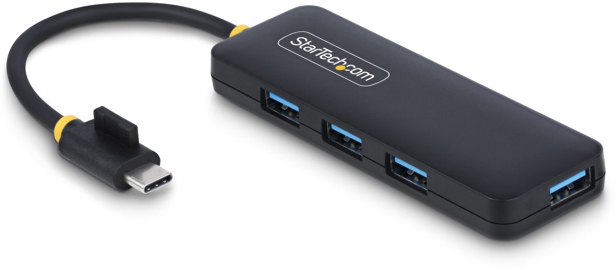 StarTech.com 4-Port USB-C Hub 5Gbps USB-C to 4x USB-A Bus Powered - hub - 4 ports USB hub - USB 3.2 - 4 ports - Sort